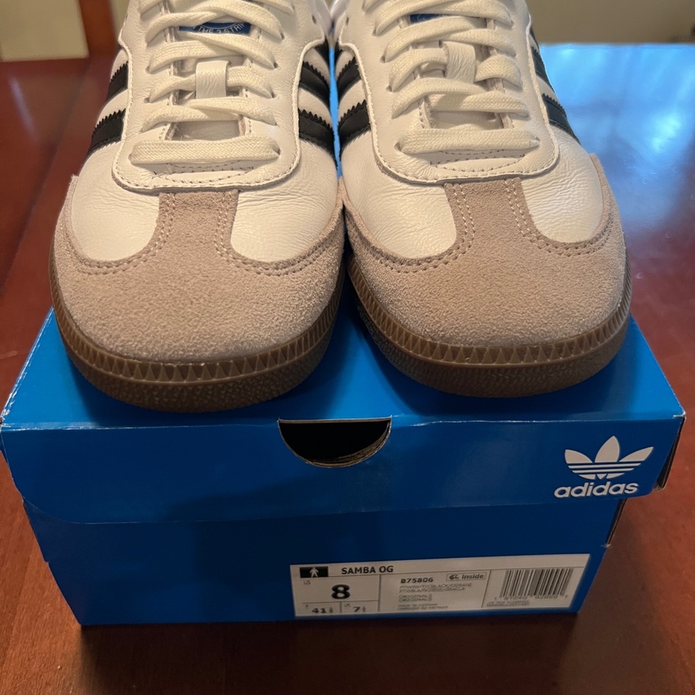 Adidas Samba OG Sneakers - White and Beige